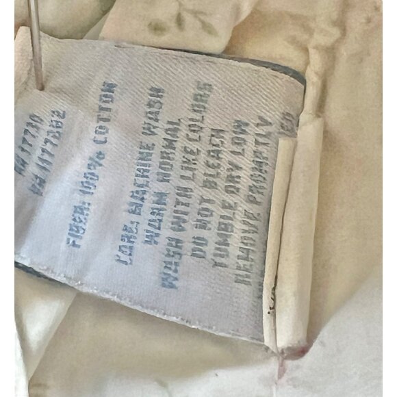 Simply Shabby Chic Queen Floral Cotton Duvet Cover Pink & Green On Light Blue - Picture 14 of 16